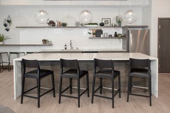 Upii community room kitchen